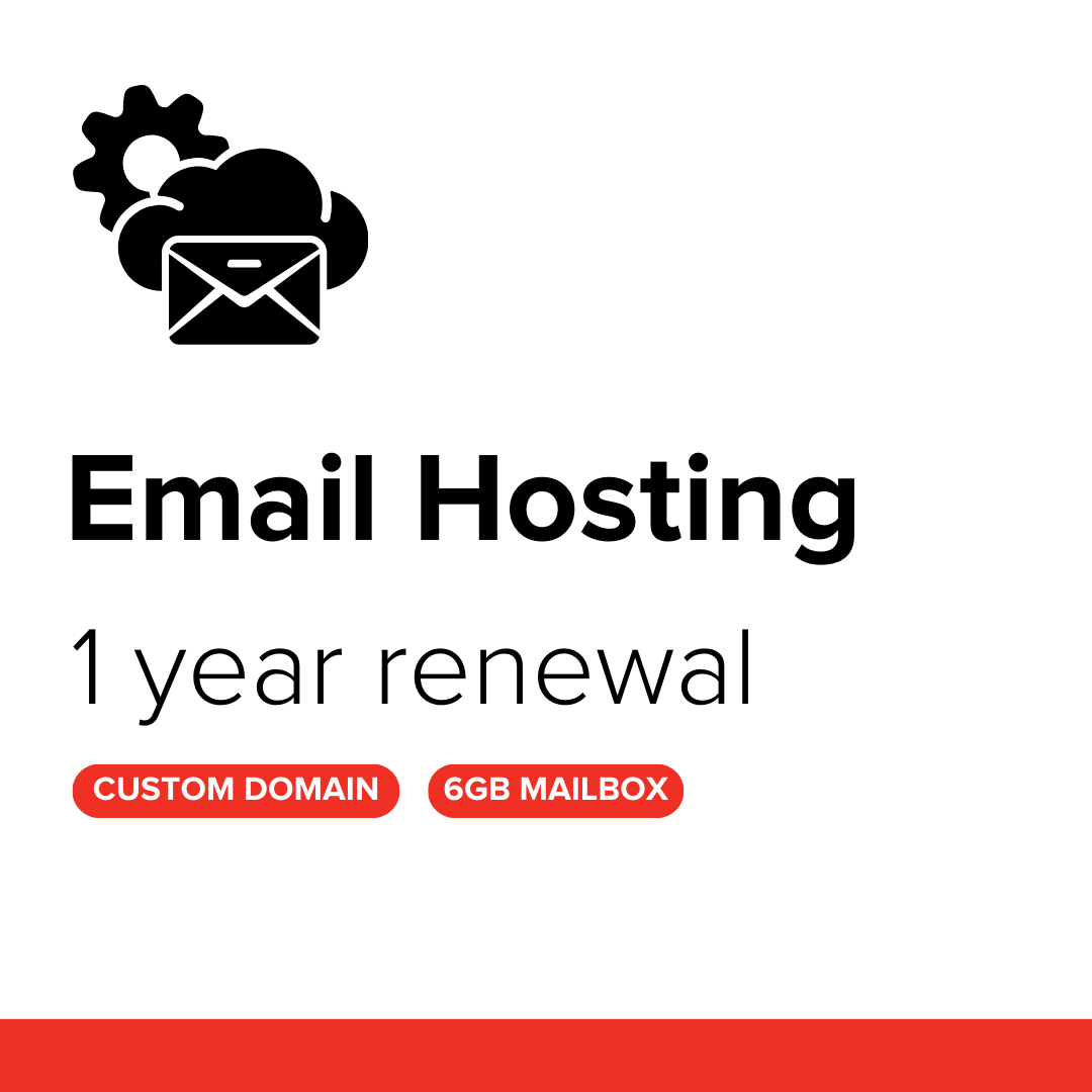 Email Hosting Renewal 6GB - Custom Domain